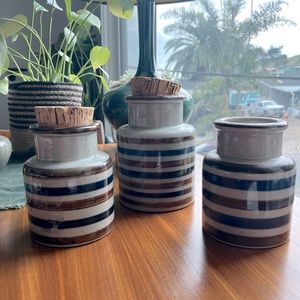 Vintage Japanese Ceramic Canisters